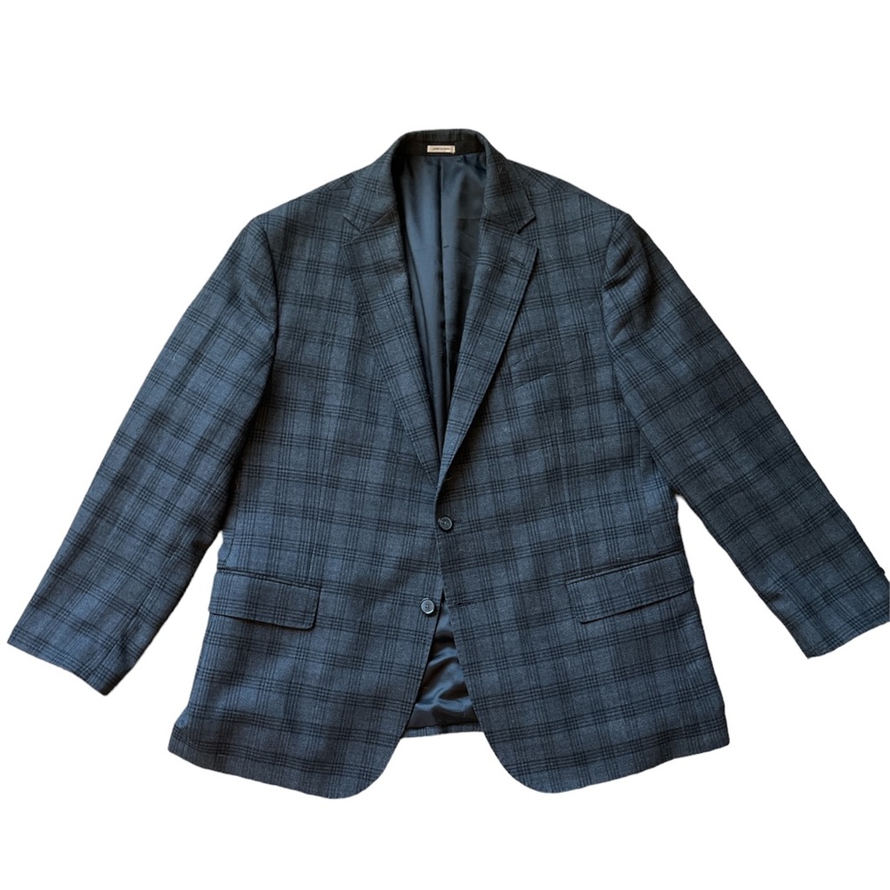 Joseph Abboud Modern Fit 100% Wool Sport Coat/ Blazer, Grey Plaid